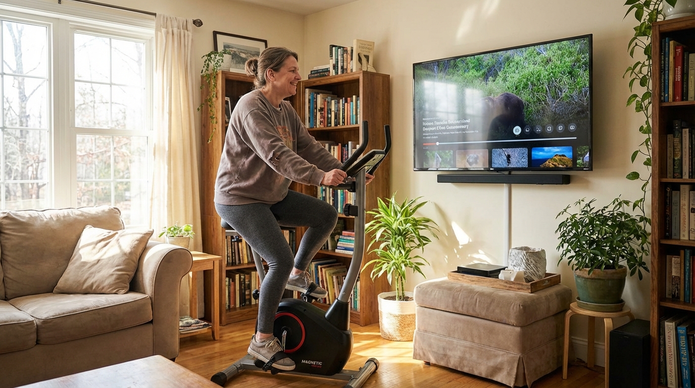 Комфортная тренировка на велотренажере дома