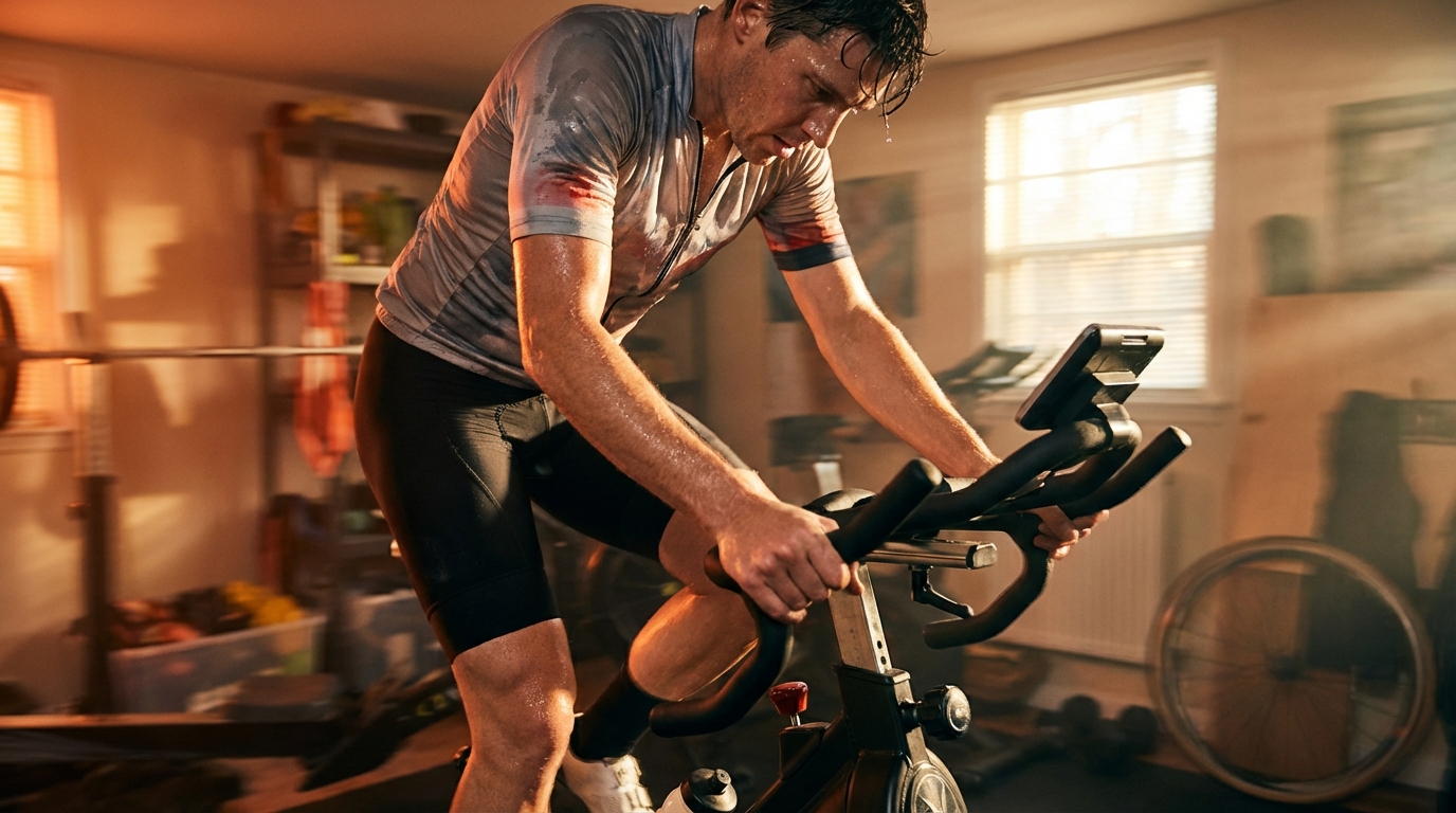 Интенсивная тренировка на сайкле спин-байке