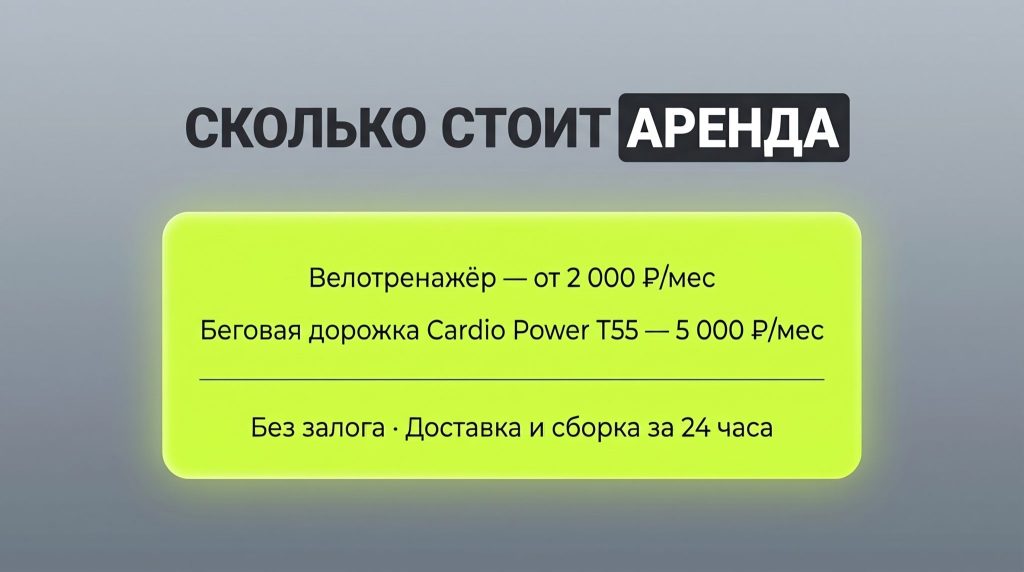 Цены на аренду тренажёров SportDoma